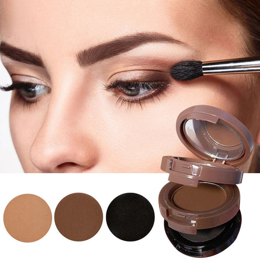 3 In 1 All-in-one Platte Three-layer Three-dimensional Color Rendering Contouring Eyebrow Hairline Shadow Powder Makeup Cosmetics